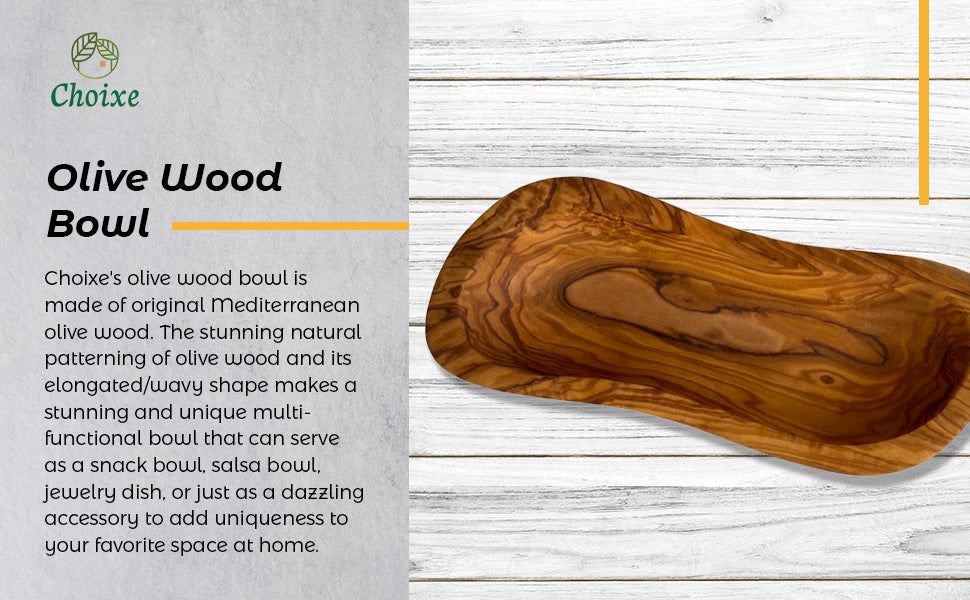Mediterranean Olive Wood Serving Bowl – product view 3 of 8