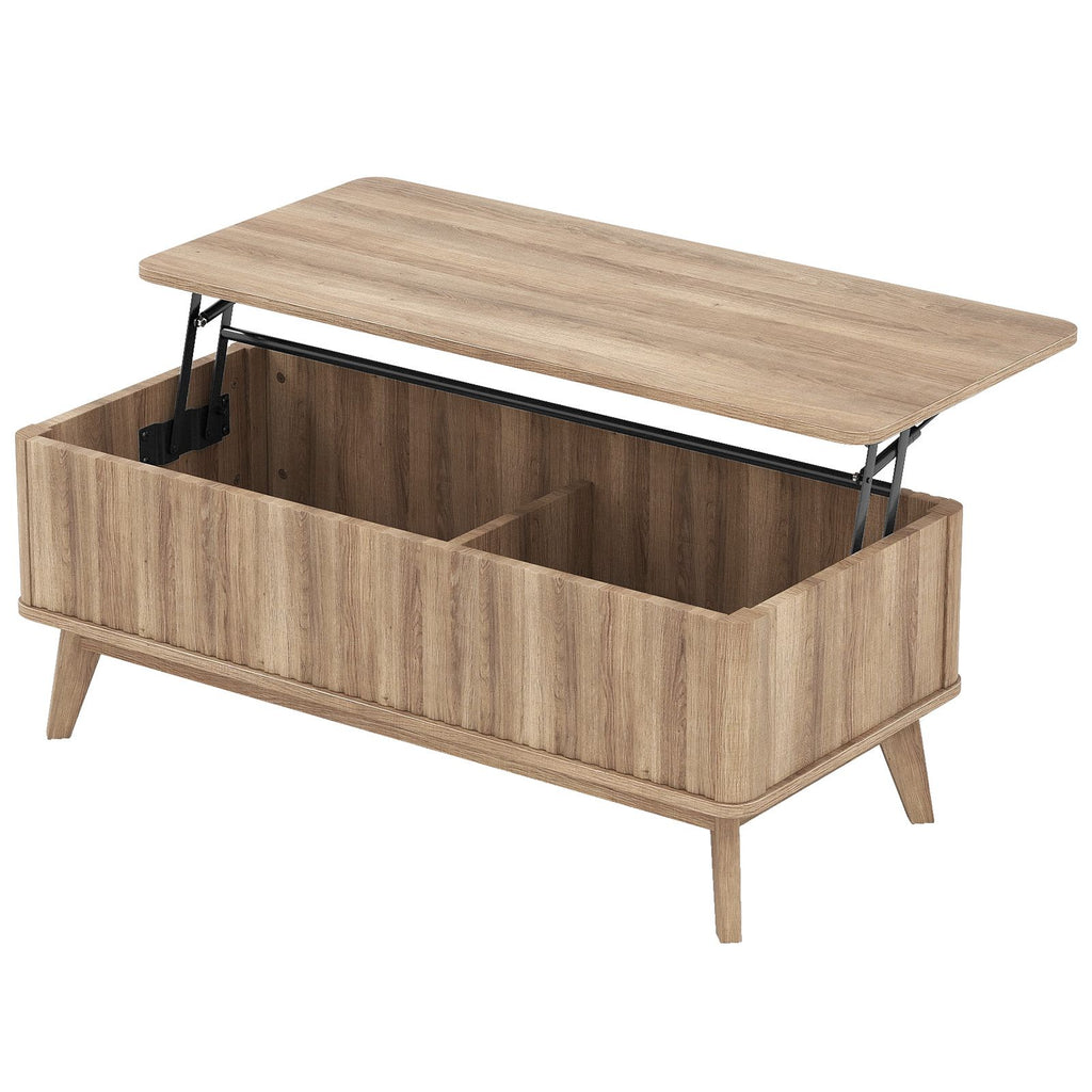 43.5-Inch Fluted Lift-Top Coffee Table – main product view