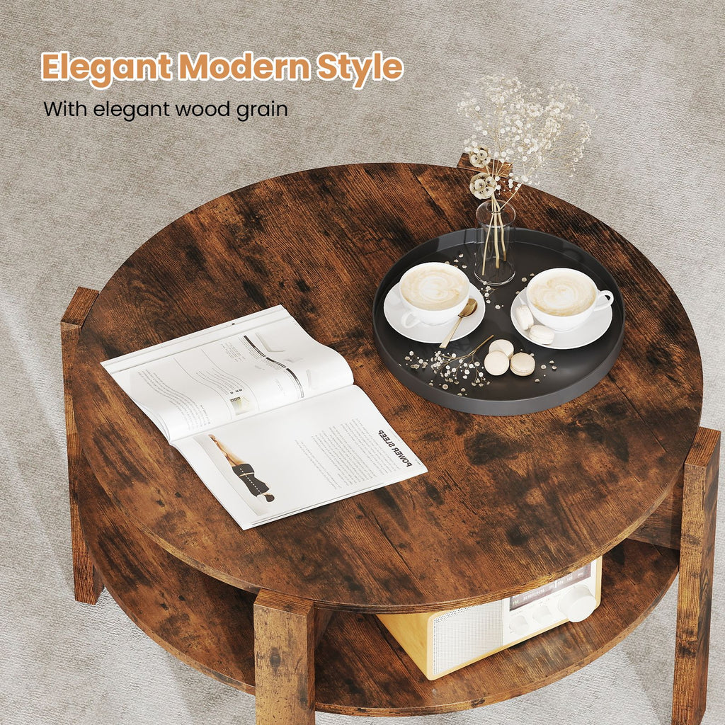 29.5-Inch Round Coffee Table with Storage – product view 9 of 10