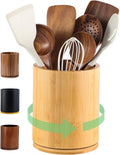 7.3-Inch Rotating Bamboo Utensil Holder – main product view