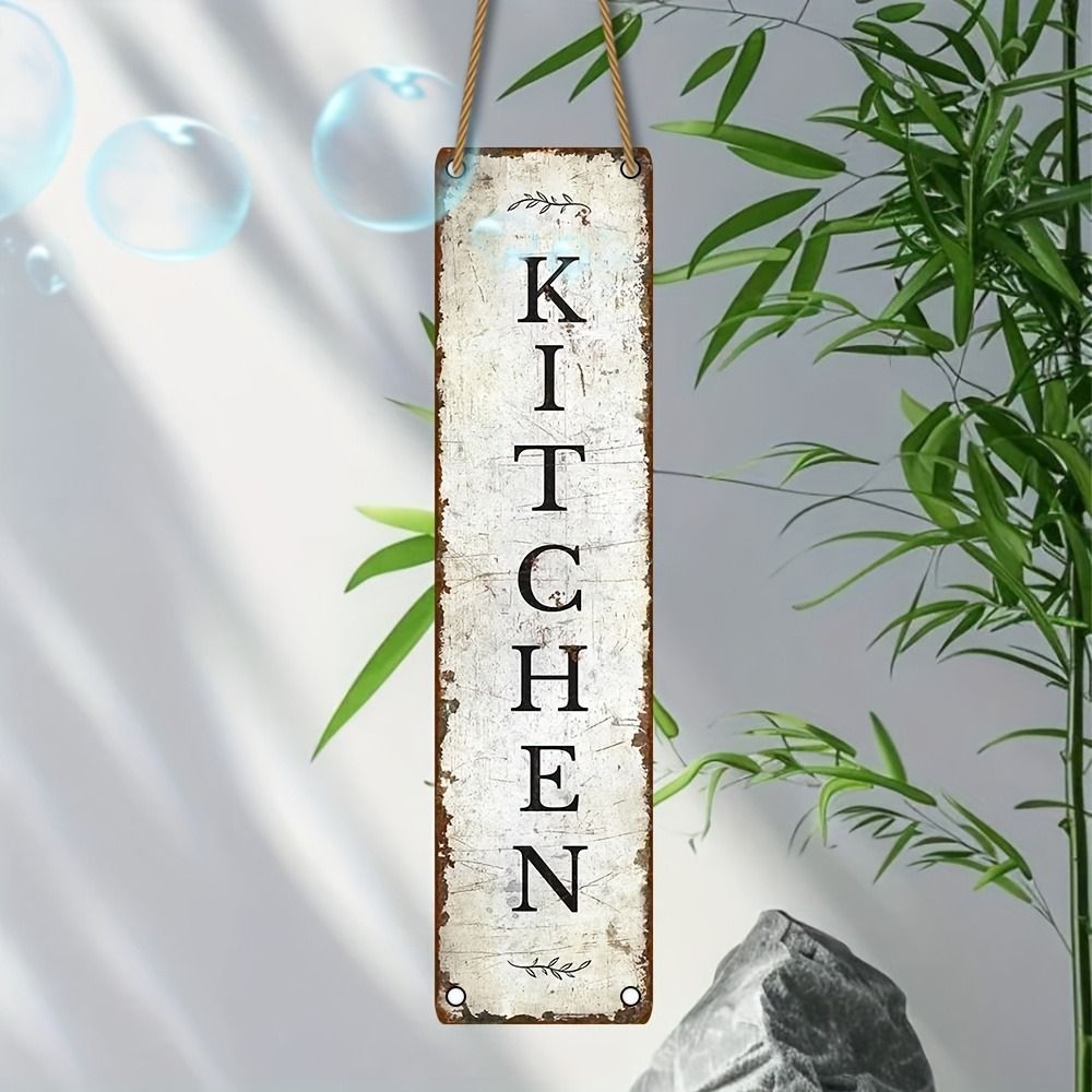 Vintage Farmhouse Wooden Hanging Sign – main product view