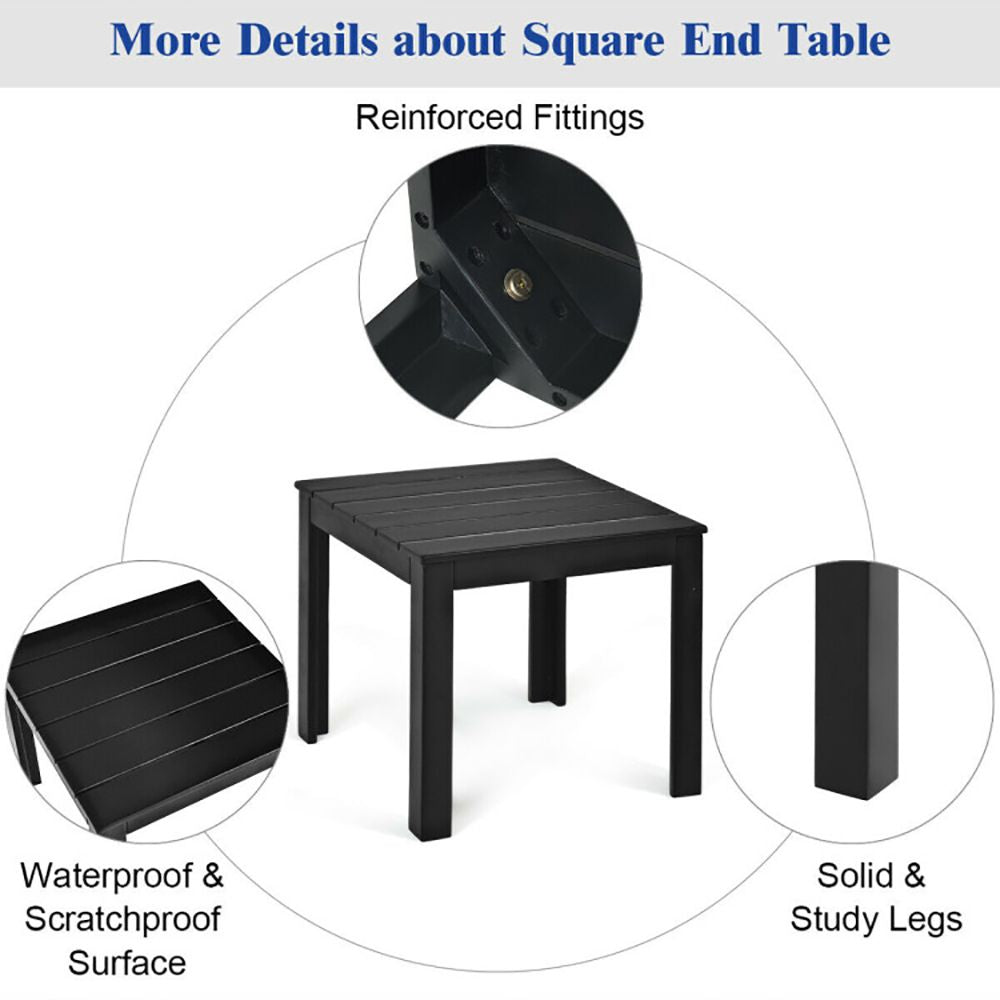 Square Acacia Patio Side Table – product view 19 of 20