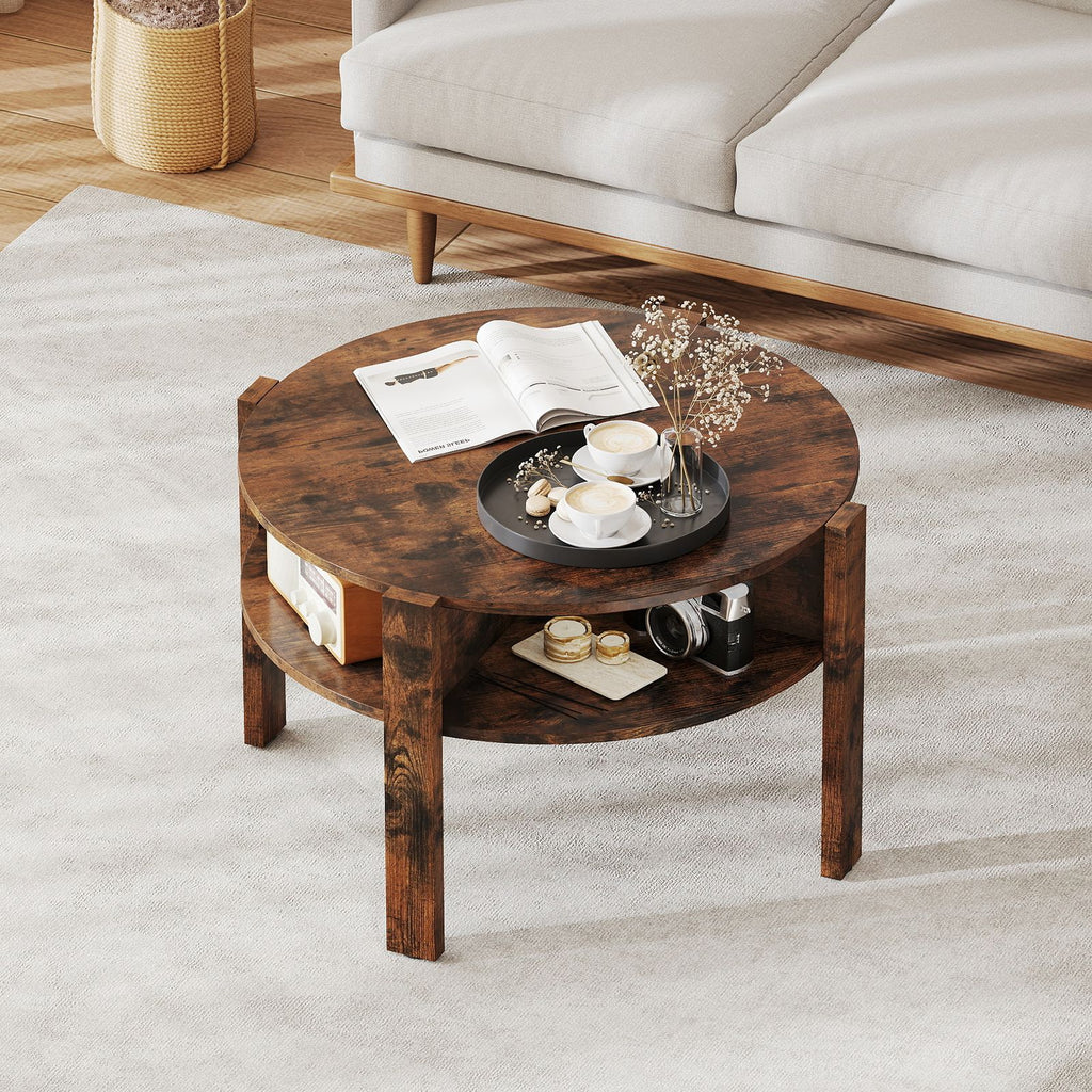 29.5-Inch Round Coffee Table with Storage – product view 2 of 10