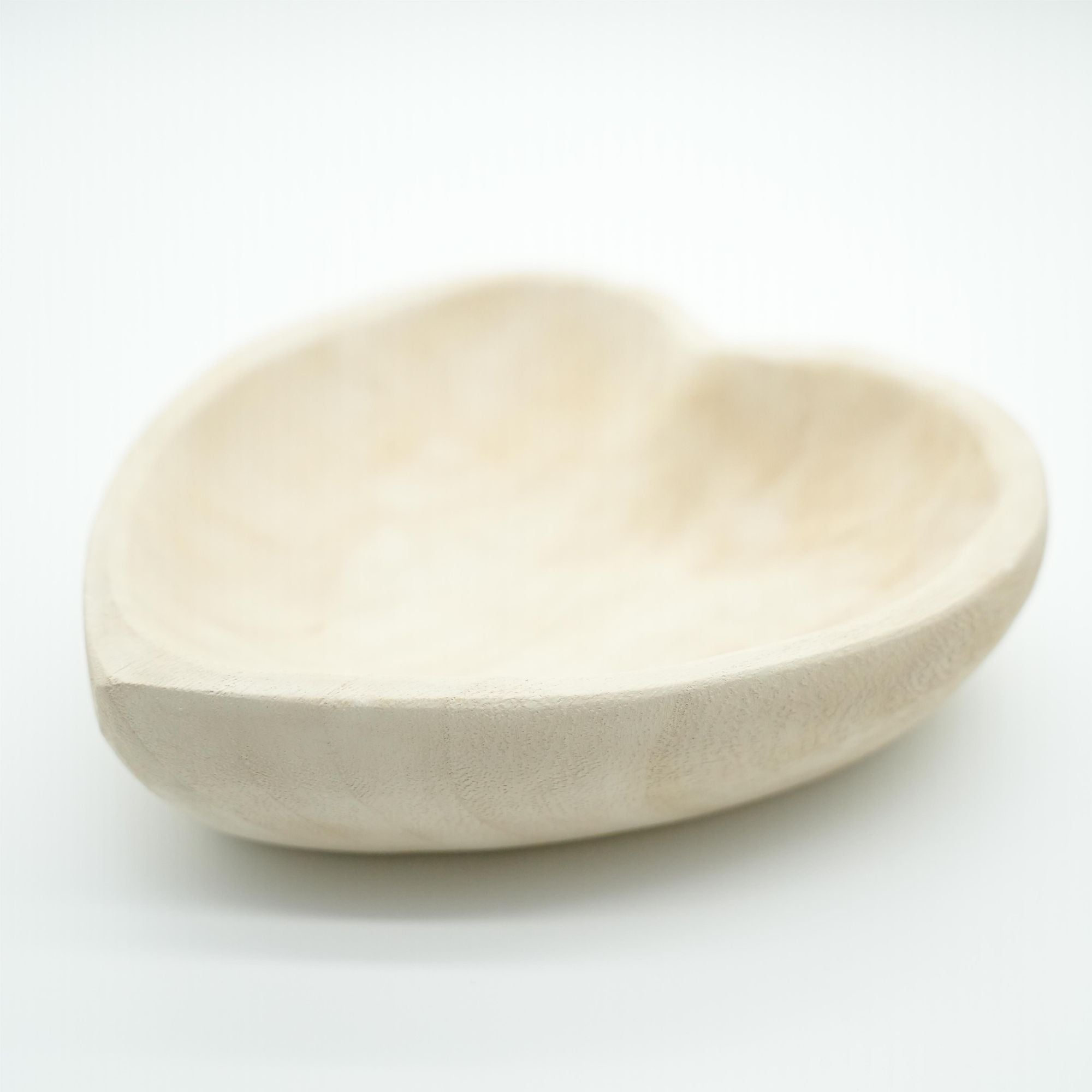 Heart-Shaped Natural Wood Tray – product view 5 of 5