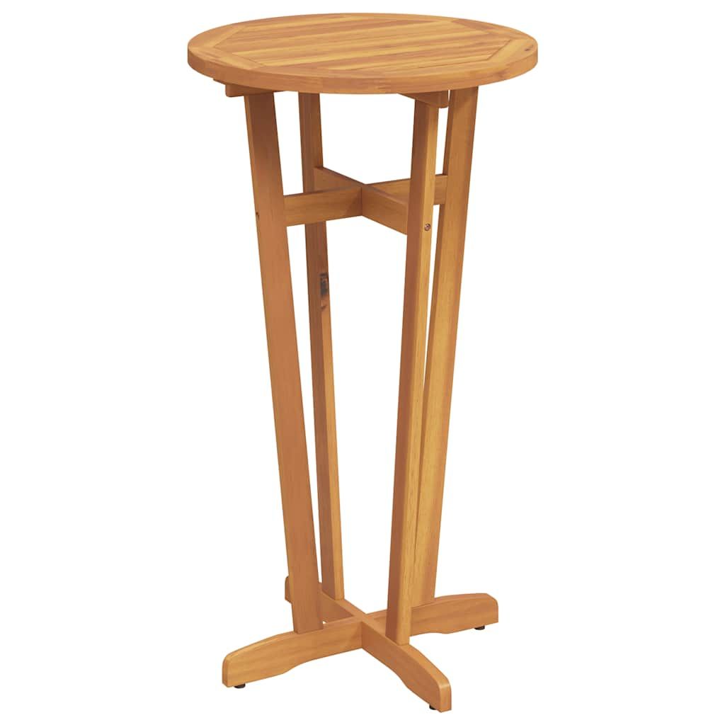 23.6-Inch Acacia Wood Patio Bar Table – product view 7 of 11