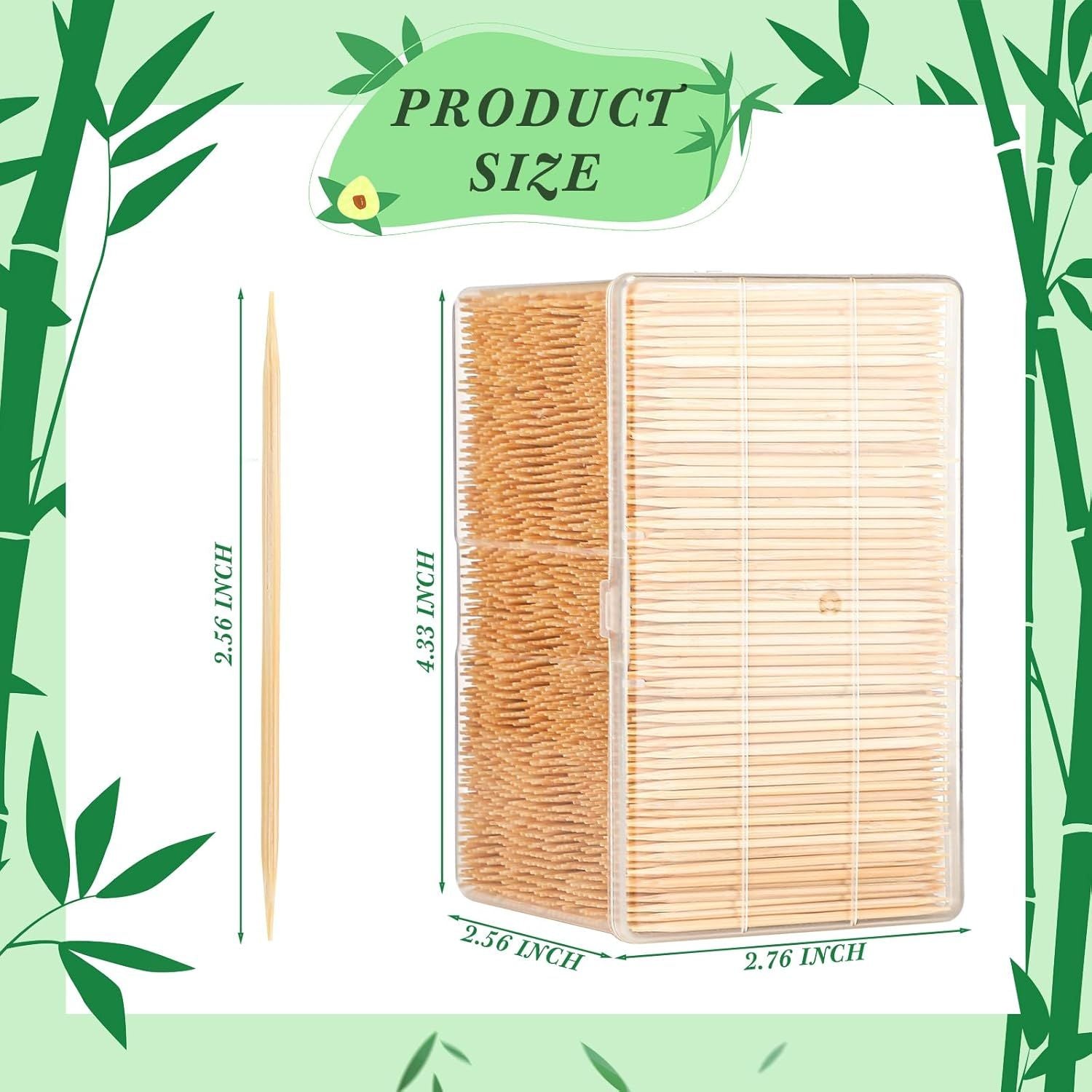 12,000 Bamboo Double-Sided Toothpicks – product view 2 of 3