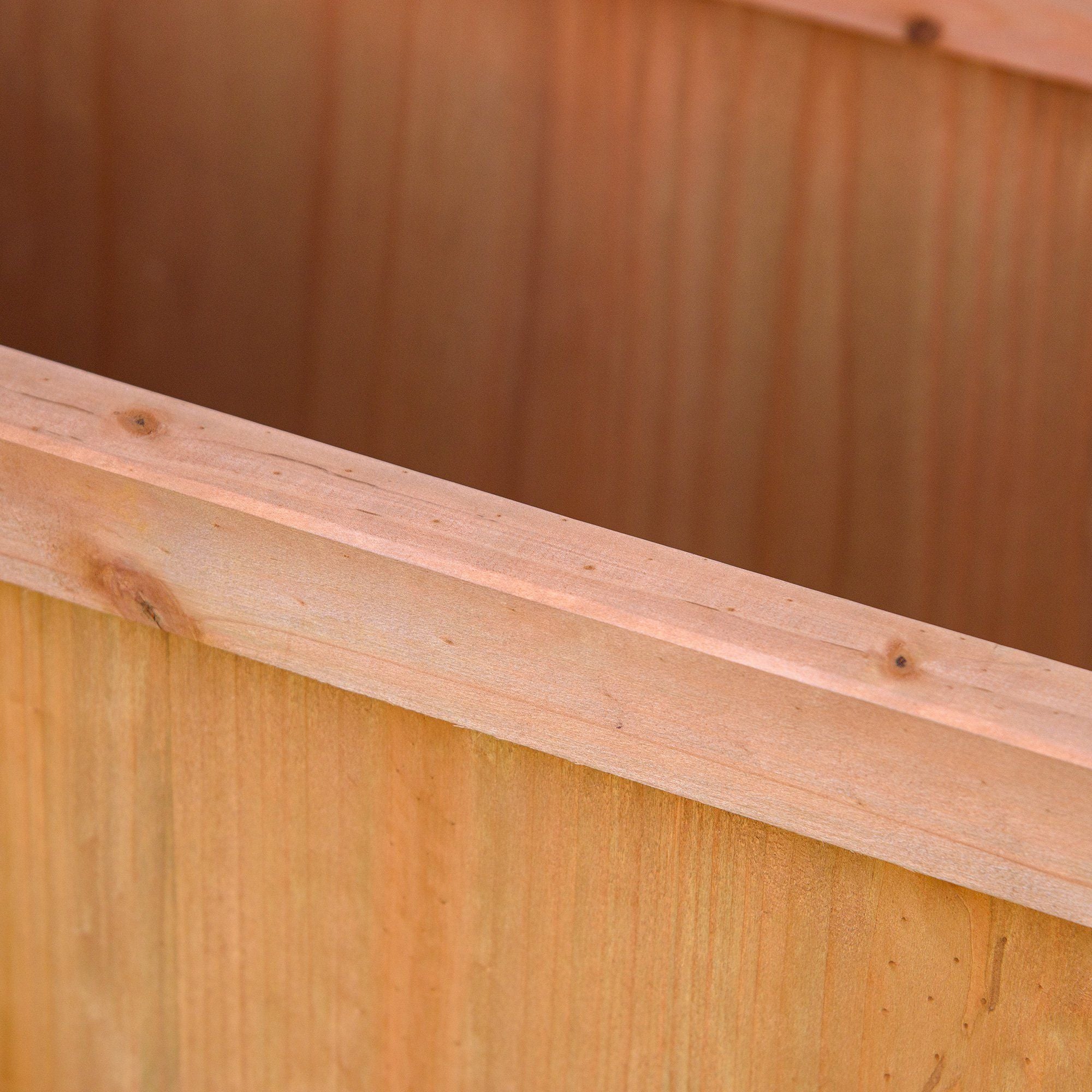 28" x 11" x 46" Raised Garden Bed, Wooden Planter Box w/ Trellis, Brown – product view 9 of 11