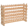 72-Bottle Pine Wood Wine Rack – main product view