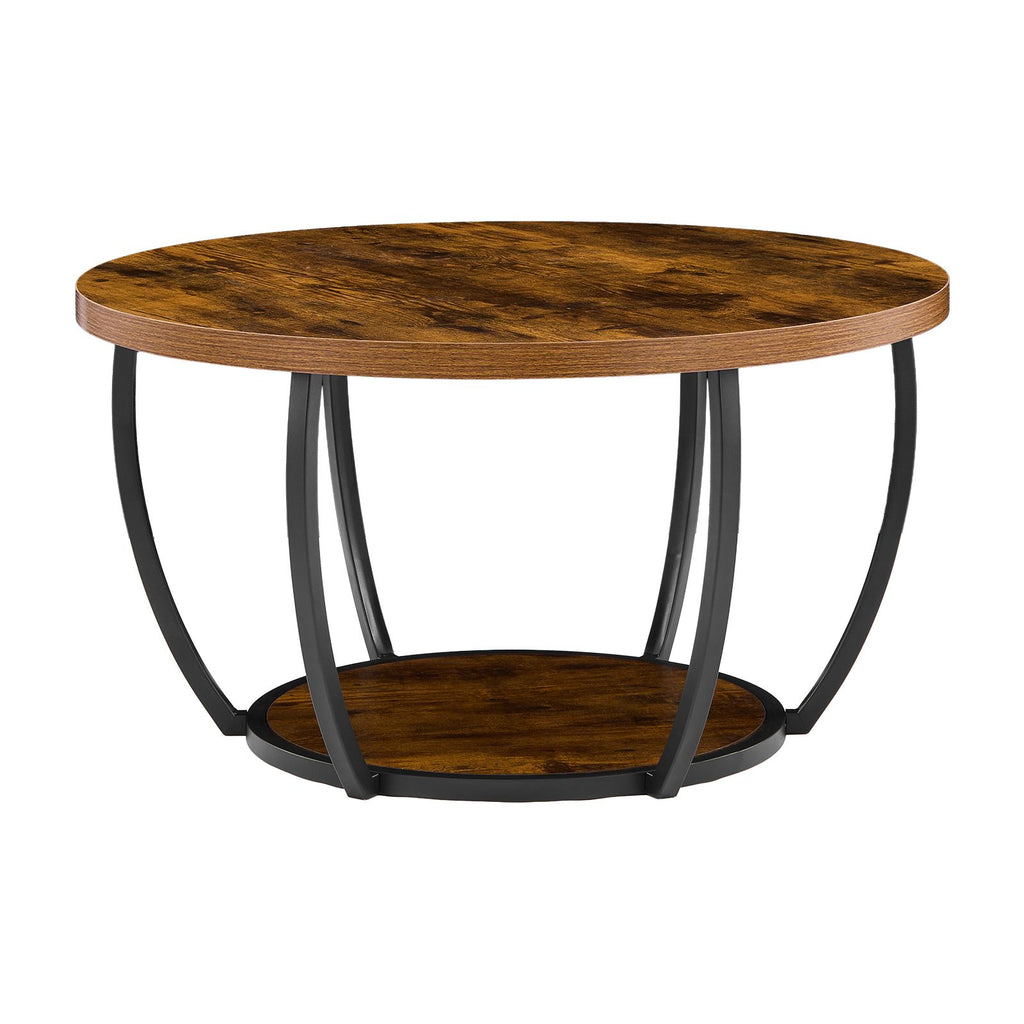 31.6-Inch 2-Tier Round Coffee Table – product view 3 of 8