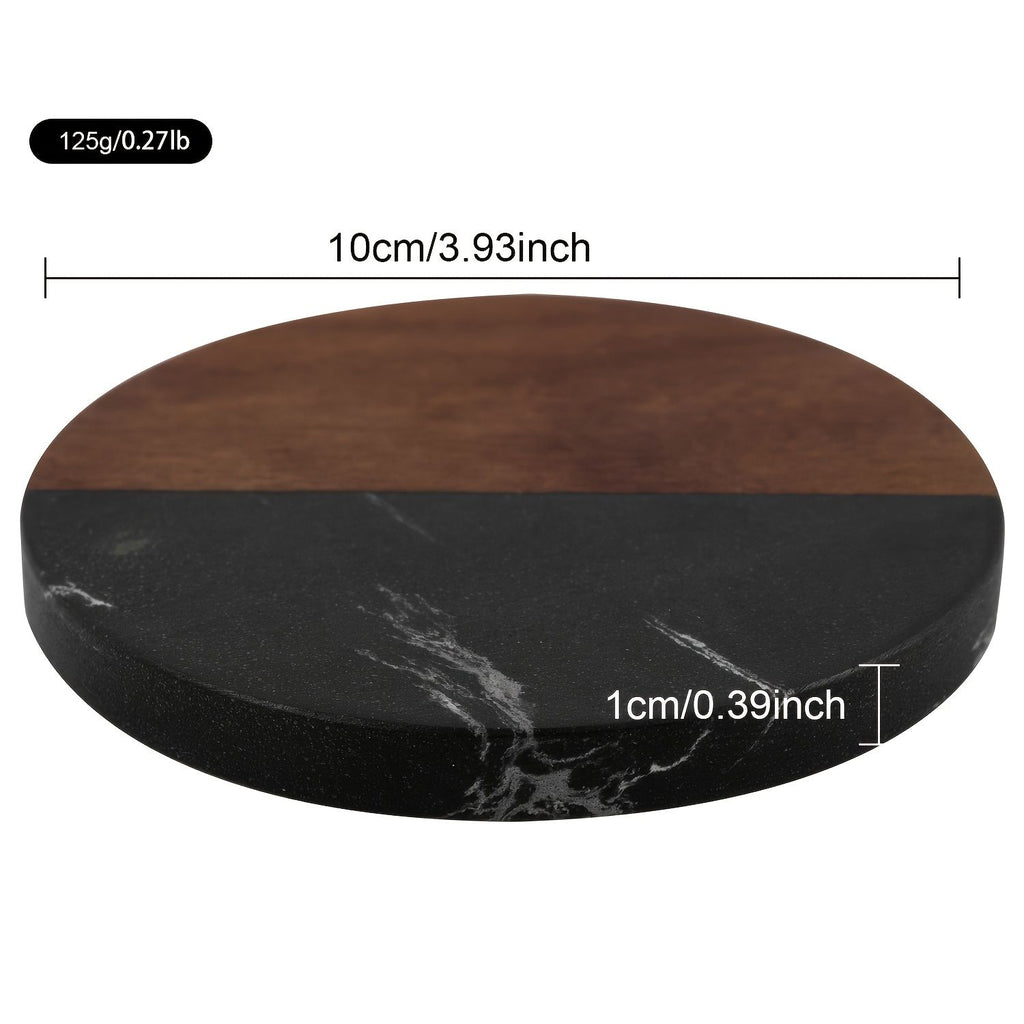 Set of 20 Marble-Pattern Wooden Coasters – product view 3 of 9