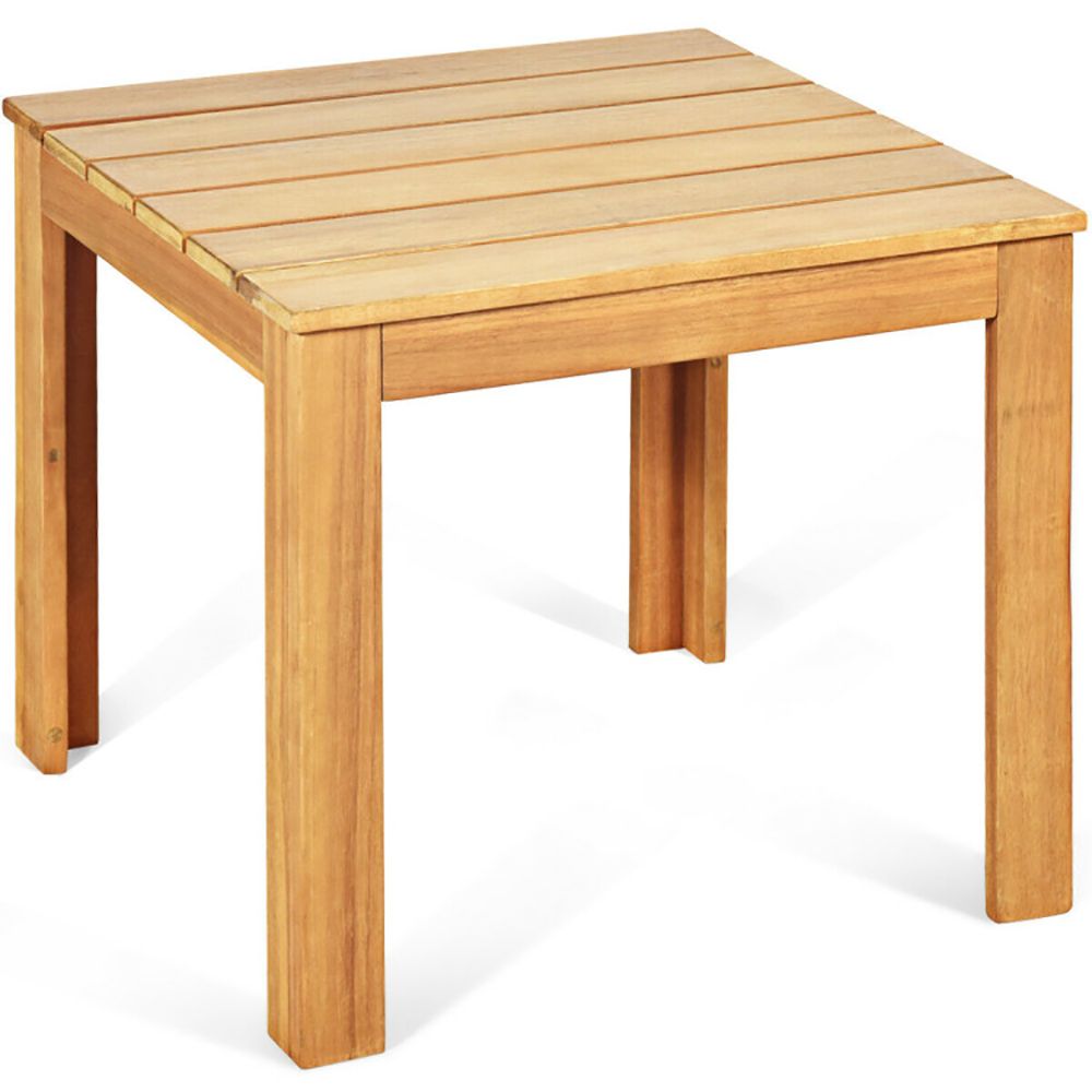 Square Acacia Patio Side Table – product view 5 of 20