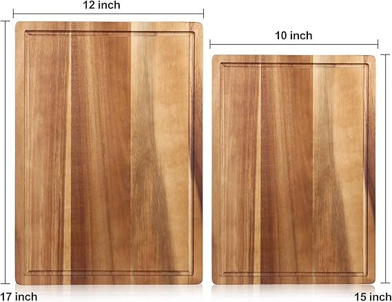 Solid Acacia Wood Cutting Board – product view 2 of 3