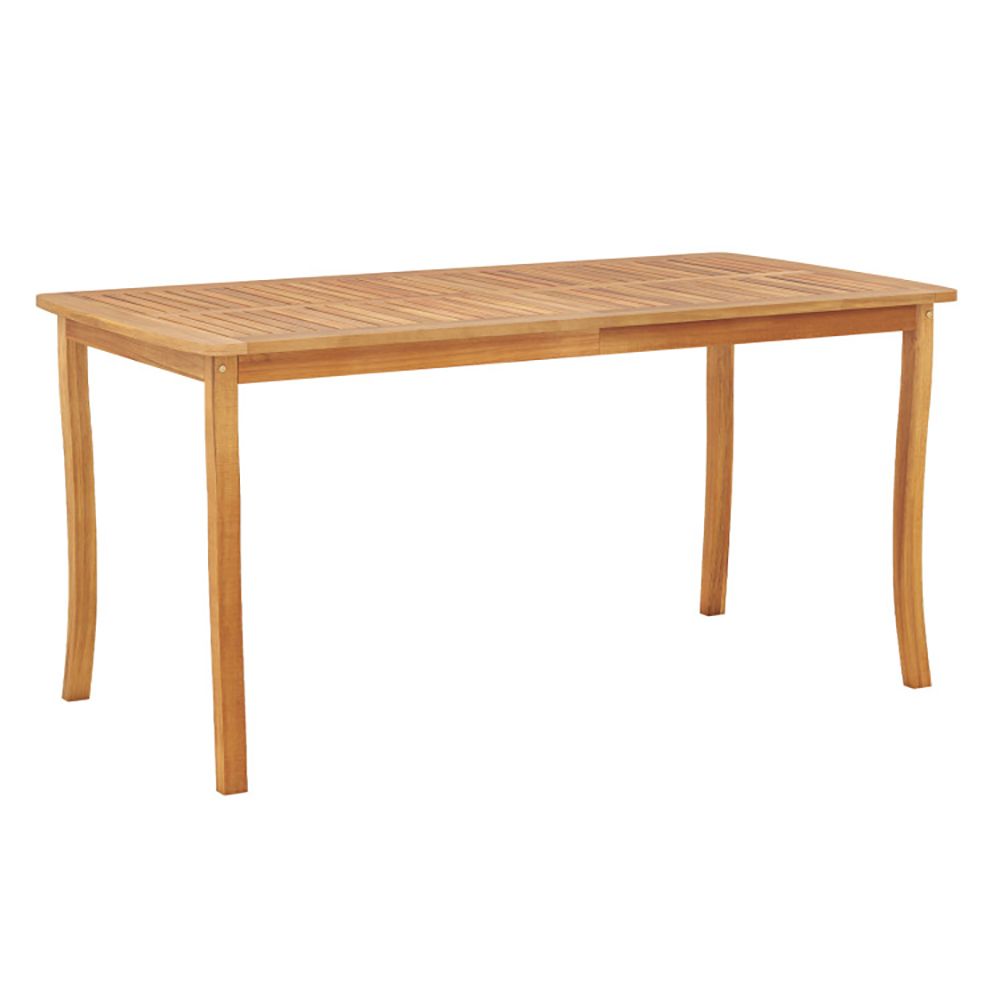 63-Inch Outdoor Dining Table with Umbrella Hole – product view 7 of 9