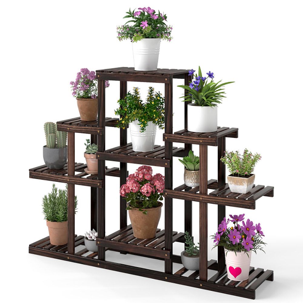 Multi-Tier Corner Wood Plant Stand – product view 5 of 10