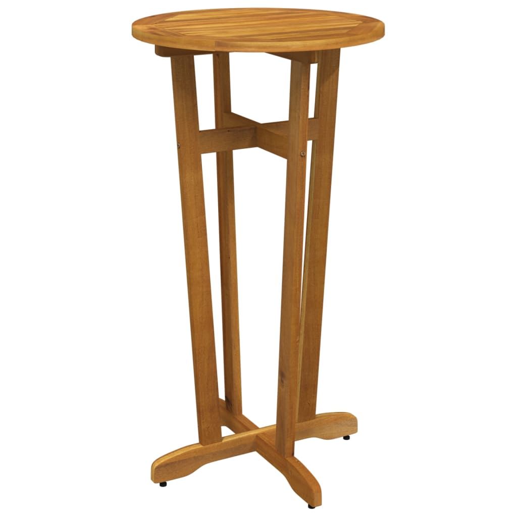 23.6-Inch Acacia Wood Patio Bar Table – product view 2 of 11
