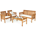 4-Piece Acacia Patio Conversation Set – main product view