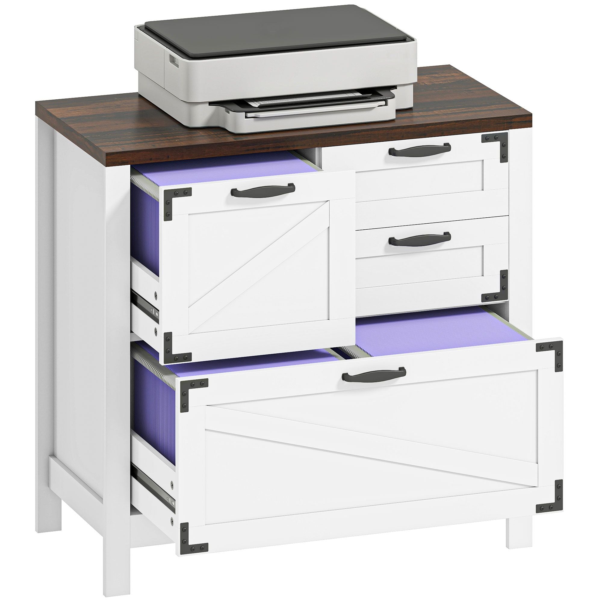 Farmhouse 4-Drawer Lateral File Cabinet – product view 11 of 11
