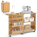 Folding Sewing Table with Storage – main product view