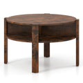 29.5-Inch Round Coffee Table with Storage – main product view