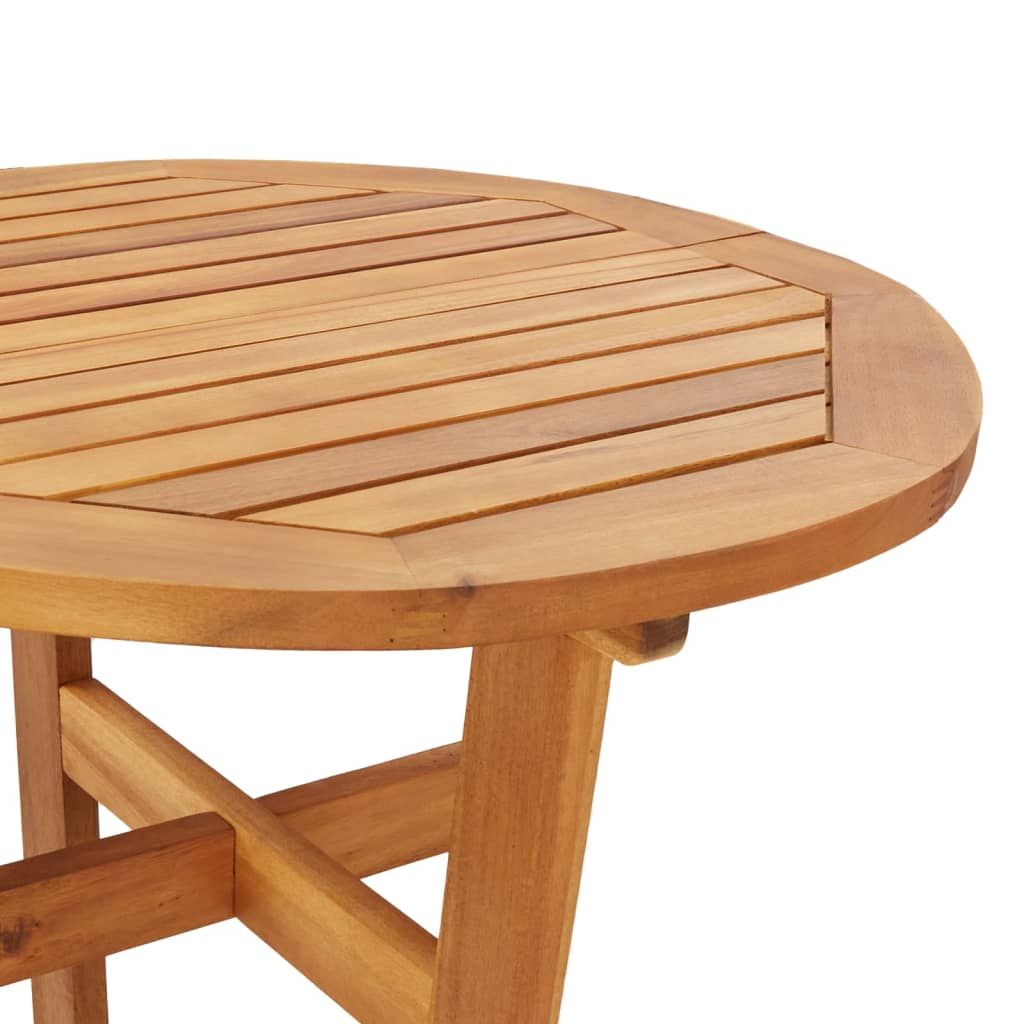 23.6-Inch Acacia Wood Patio Bar Table – product view 5 of 11