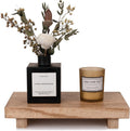 9-Inch Brown Wood Pedestal Tray – main product view