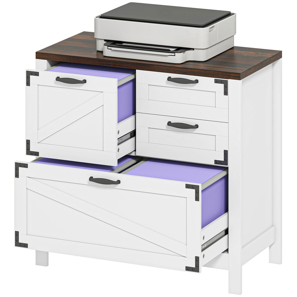 Farmhouse 4-Drawer Lateral File Cabinet – main product view