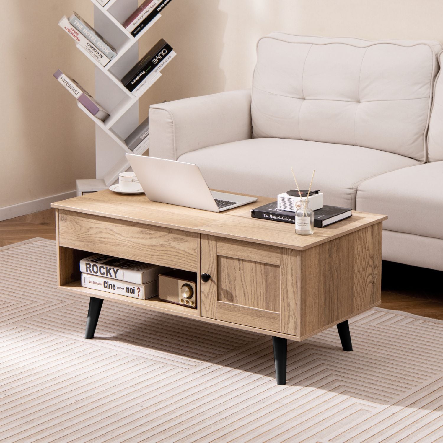 Lift-Top Coffee Table with Hidden Storage – product view 10 of 11