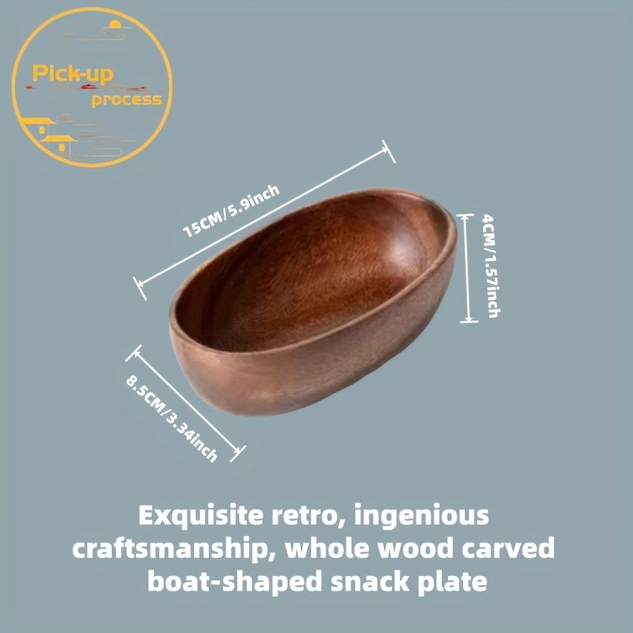 Set of 4 Japanese-Style Wooden Sushi Platters – product view 6 of 10