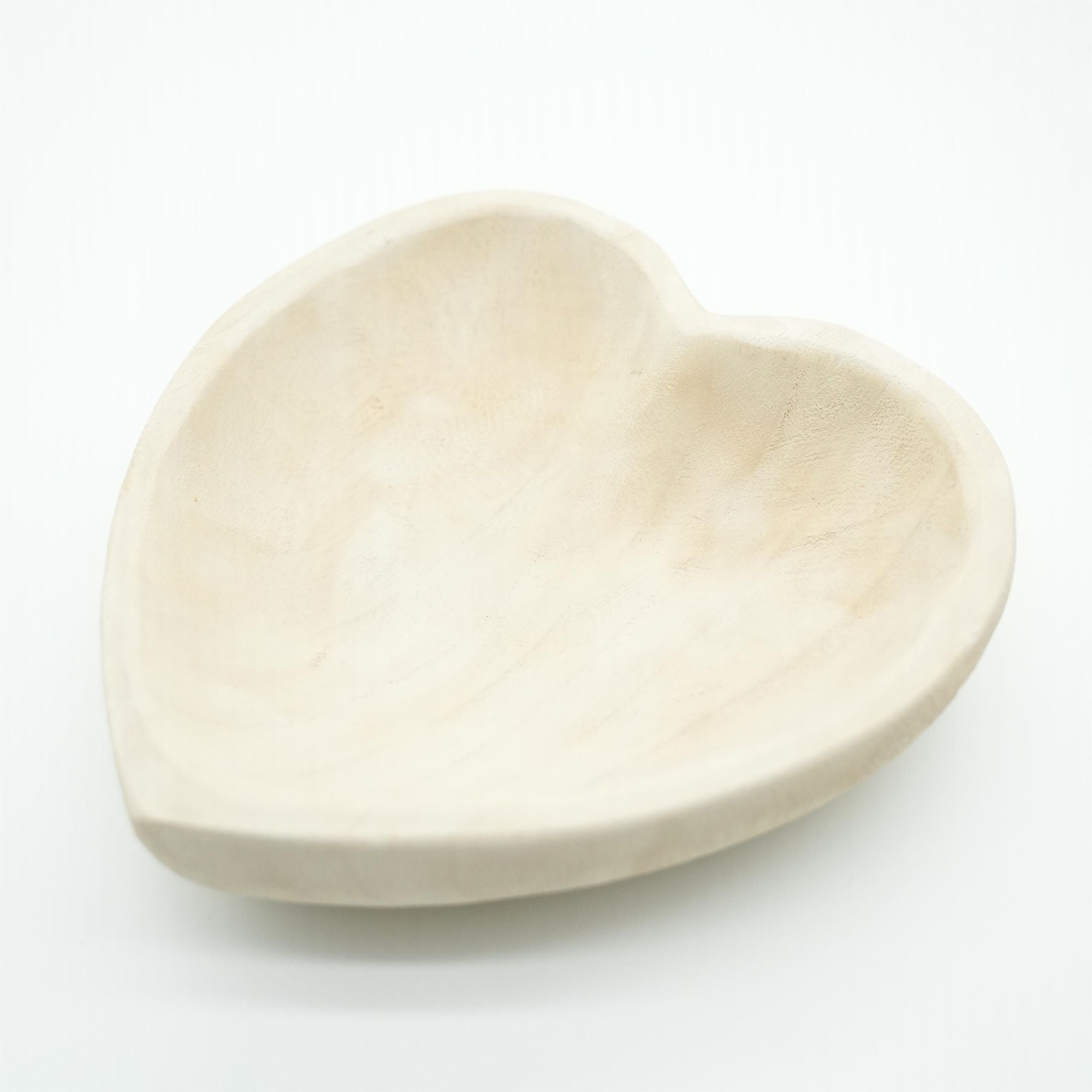 Heart-Shaped Natural Wood Tray – product view 4 of 5
