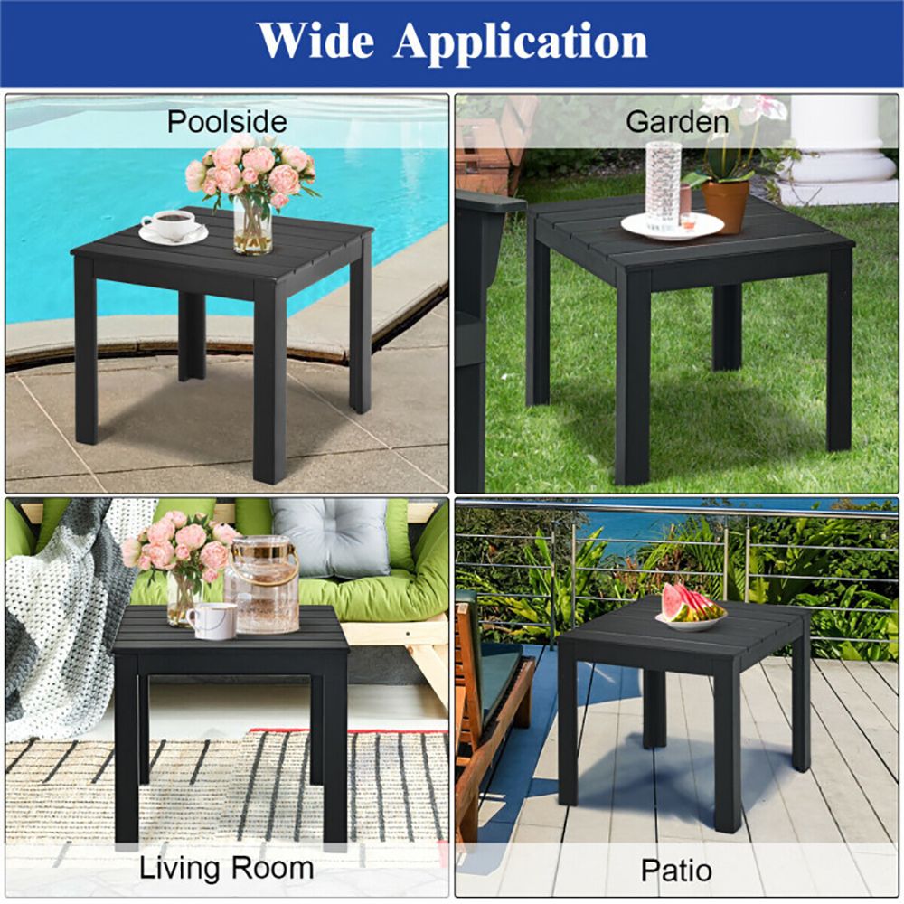 Square Acacia Patio Side Table – product view 18 of 20