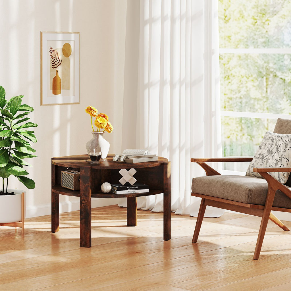 29.5-Inch Round Coffee Table with Storage – product view 6 of 10