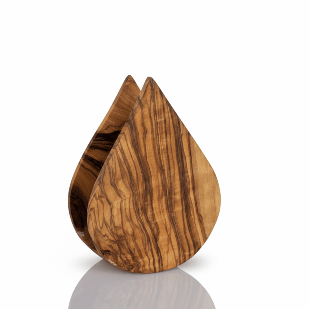 Mediterranean Olive Wood Napkin Holder – product view 8 of 8