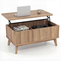 35.5-Inch Fluted Lift-Top Coffee Table – main product view