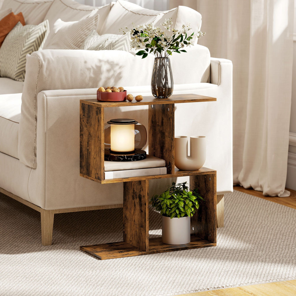 3-Tier S-Shaped Narrow End Table – product view 2 of 8