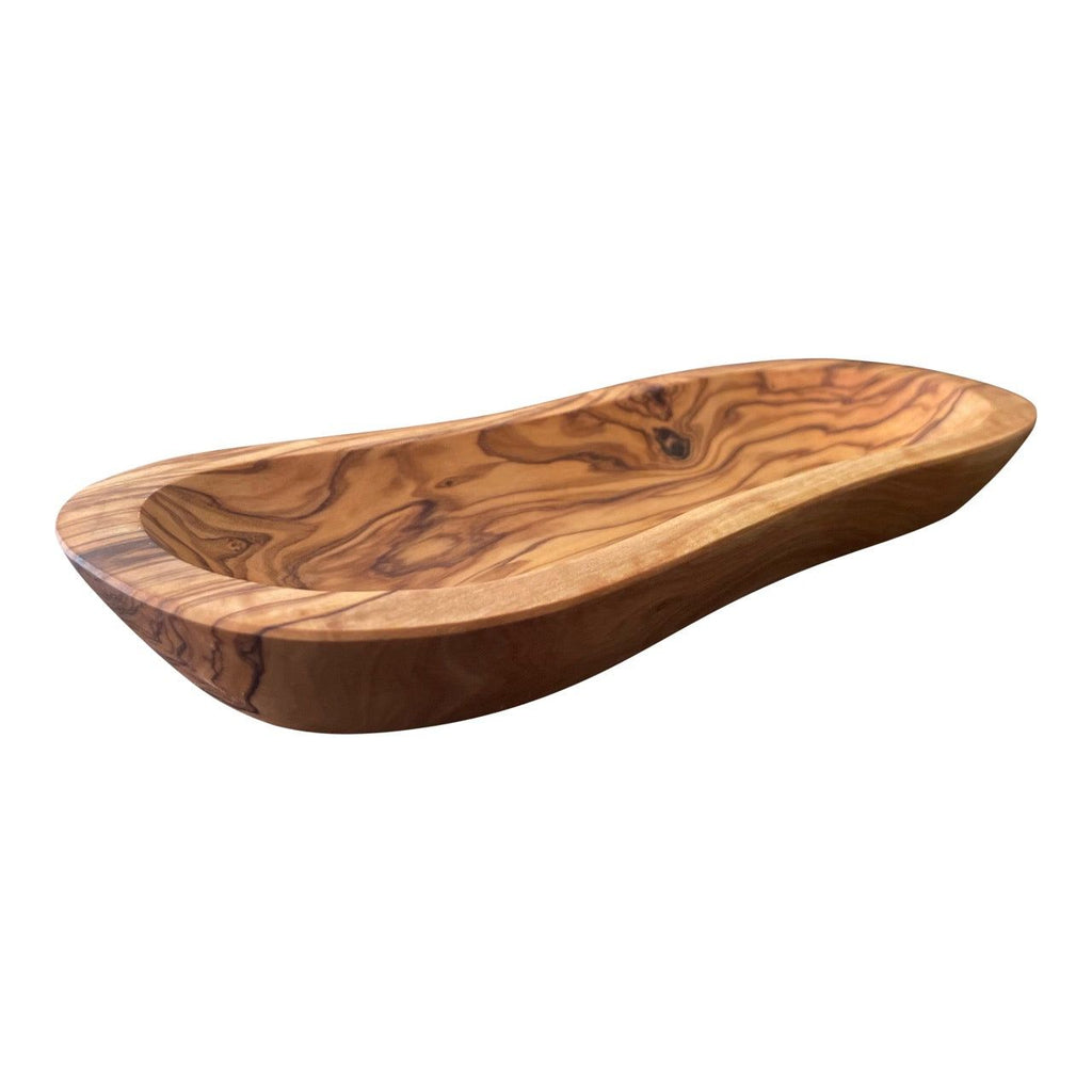 Mediterranean Olive Wood Serving Bowl – main product view