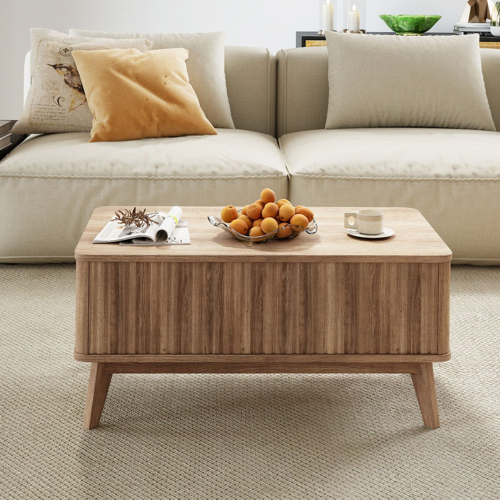 35.5-Inch Fluted Lift-Top Coffee Table – product view 2 of 12