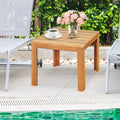 Square Acacia Patio Side Table – main product view