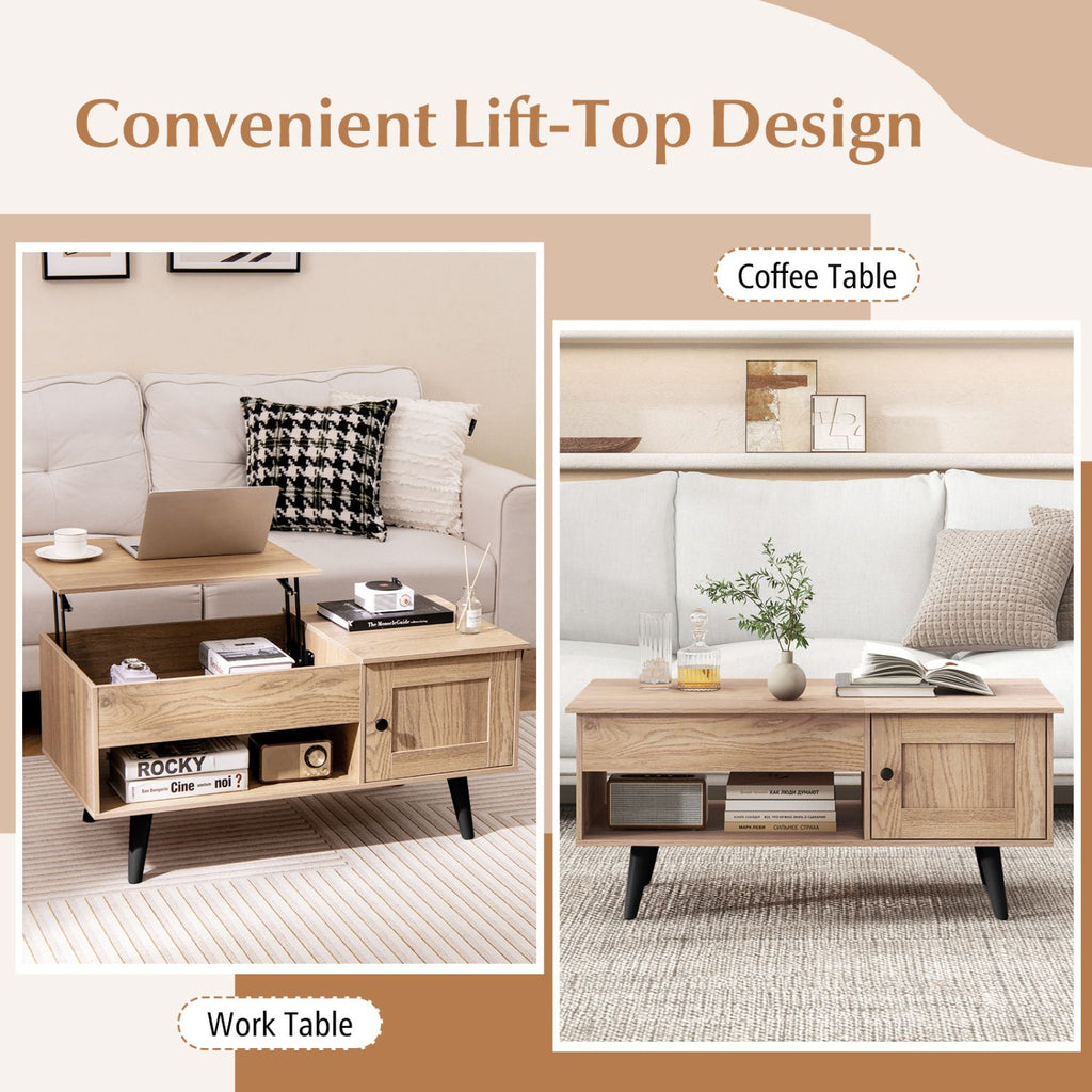 Lift-Top Coffee Table with Hidden Storage – product view 9 of 11