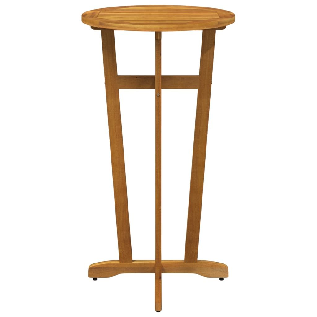 23.6-Inch Acacia Wood Patio Bar Table – product view 3 of 11