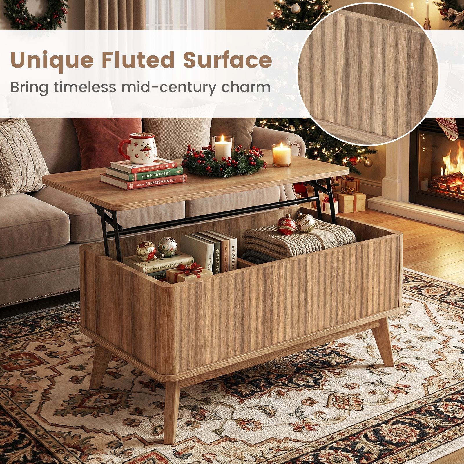 35.5-Inch Fluted Lift-Top Coffee Table – product view 12 of 12