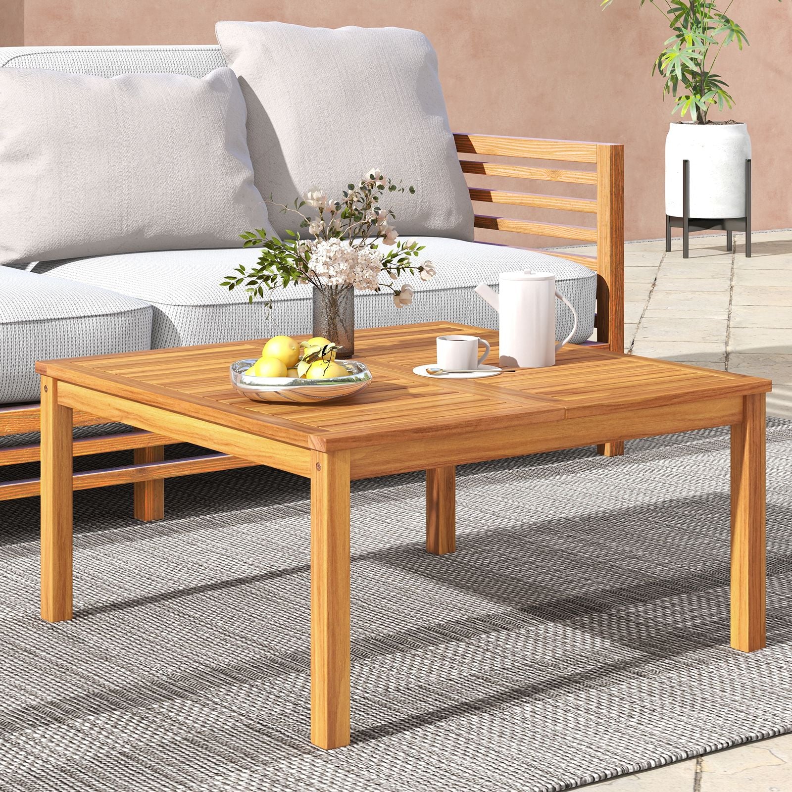 35.5-Inch Acacia Patio Coffee Table – product view 2 of 9