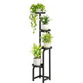 4-Tier Metal Plant Stand, Black – main product view