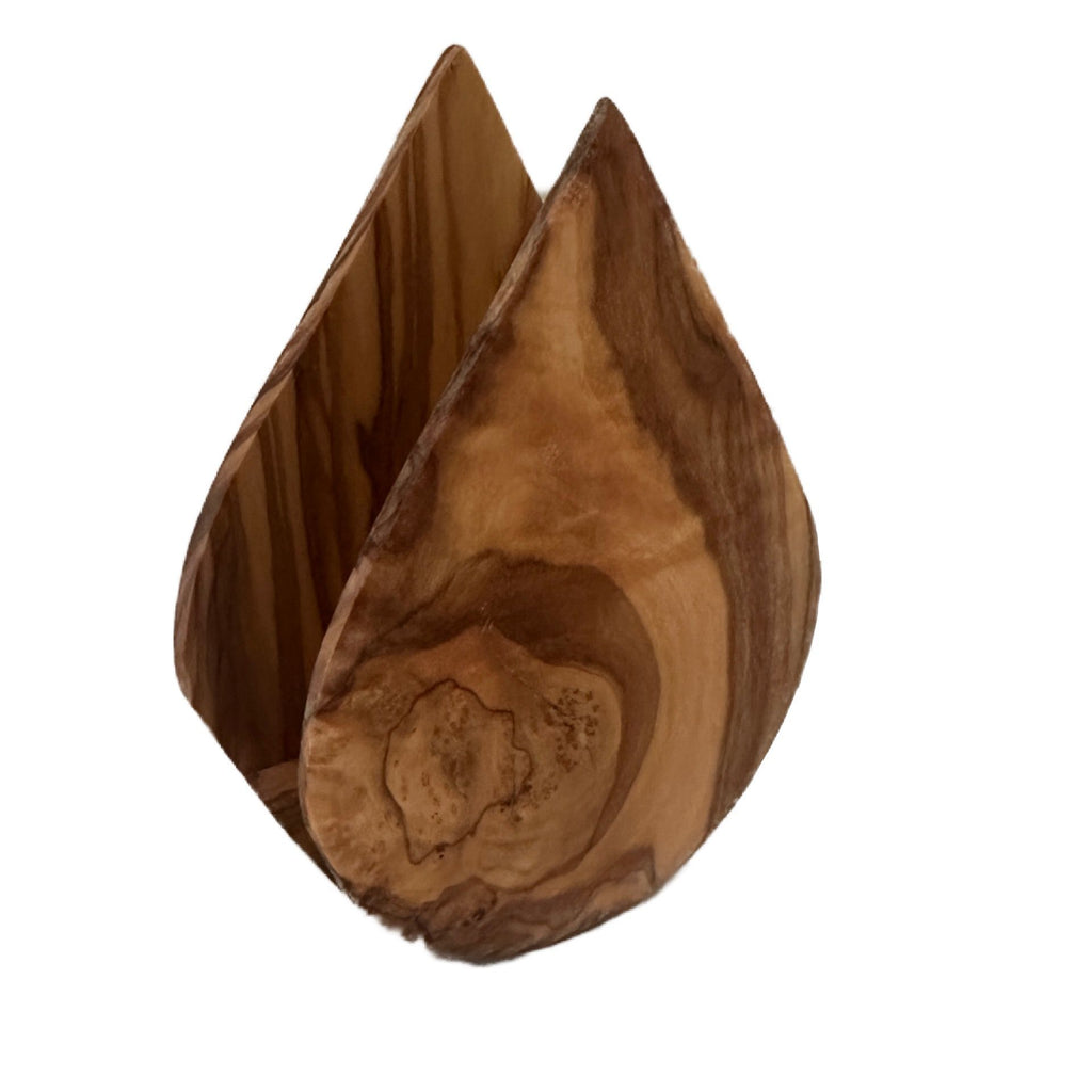 Mediterranean Olive Wood Napkin Holder – product view 2 of 8
