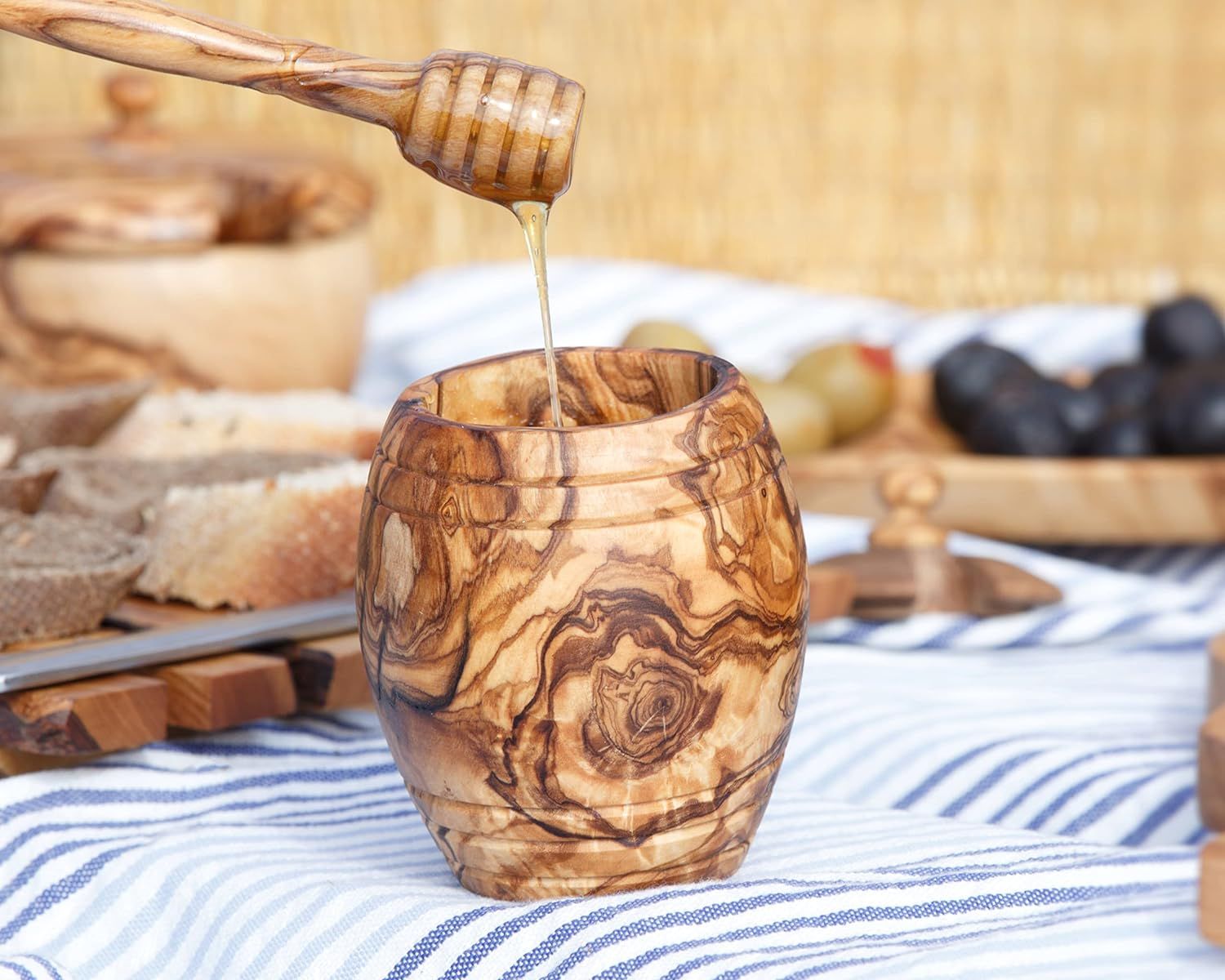25-Piece Mediterranean Olive Wood Kitchen Set – product view 3 of 9