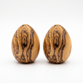 Set of 2 Olive Wood Salt and Pepper Shakers – main product view