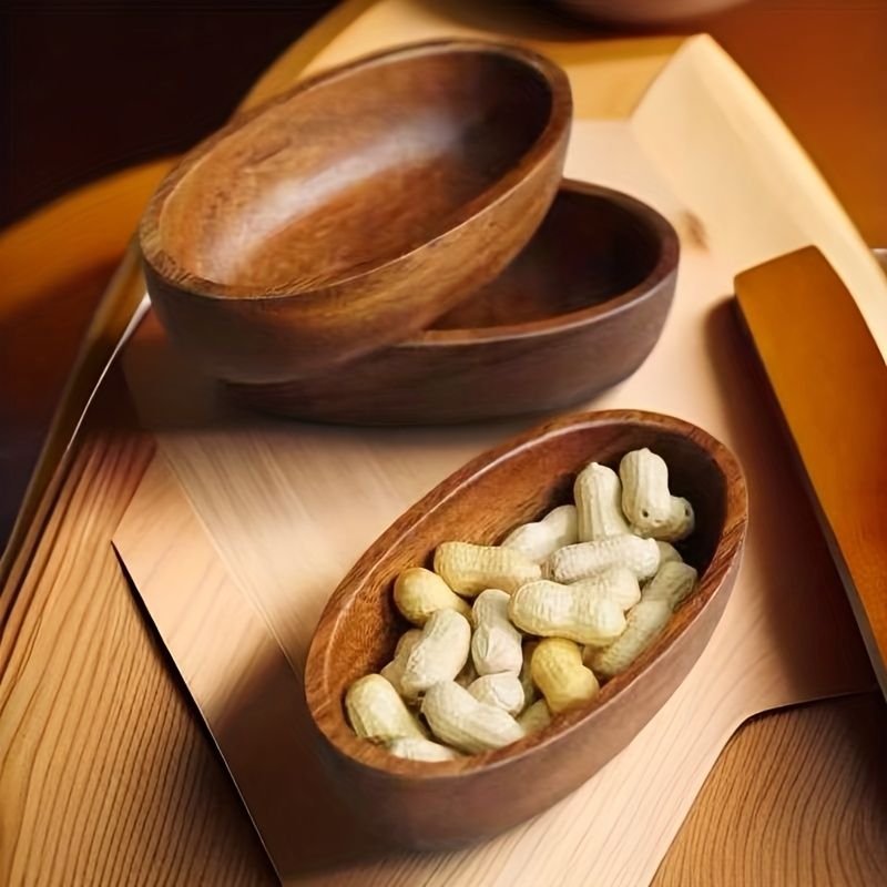 Set of 4 Japanese-Style Wooden Sushi Platters – main product view