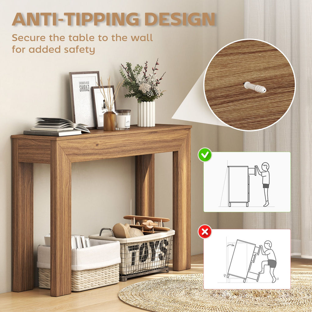 47-Inch Walnut Console Table – product view 5 of 7
