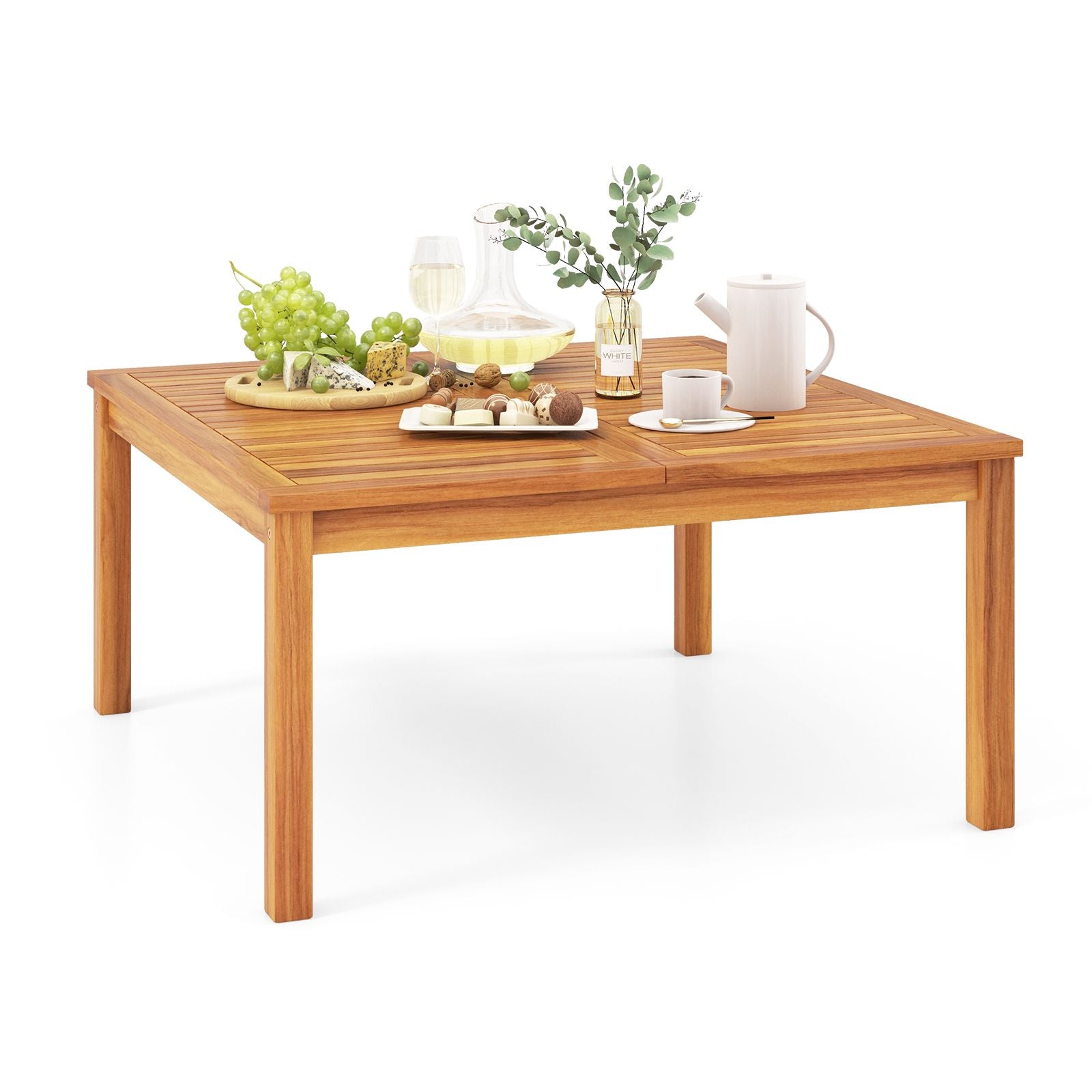 35.5-Inch Acacia Patio Coffee Table – main product view