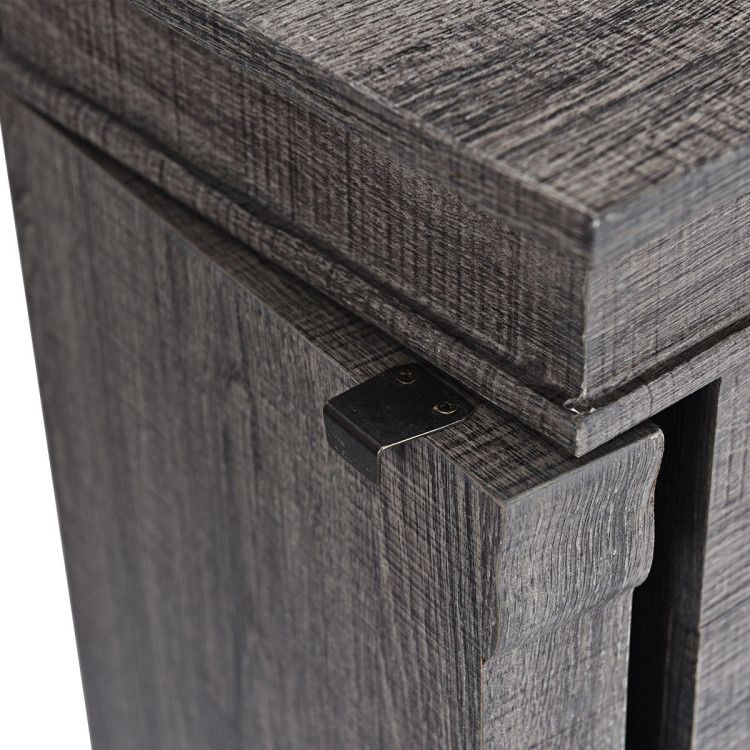 Standing Jewelry Cabinet with 5 Drawers and Mirror – product view 8 of 12