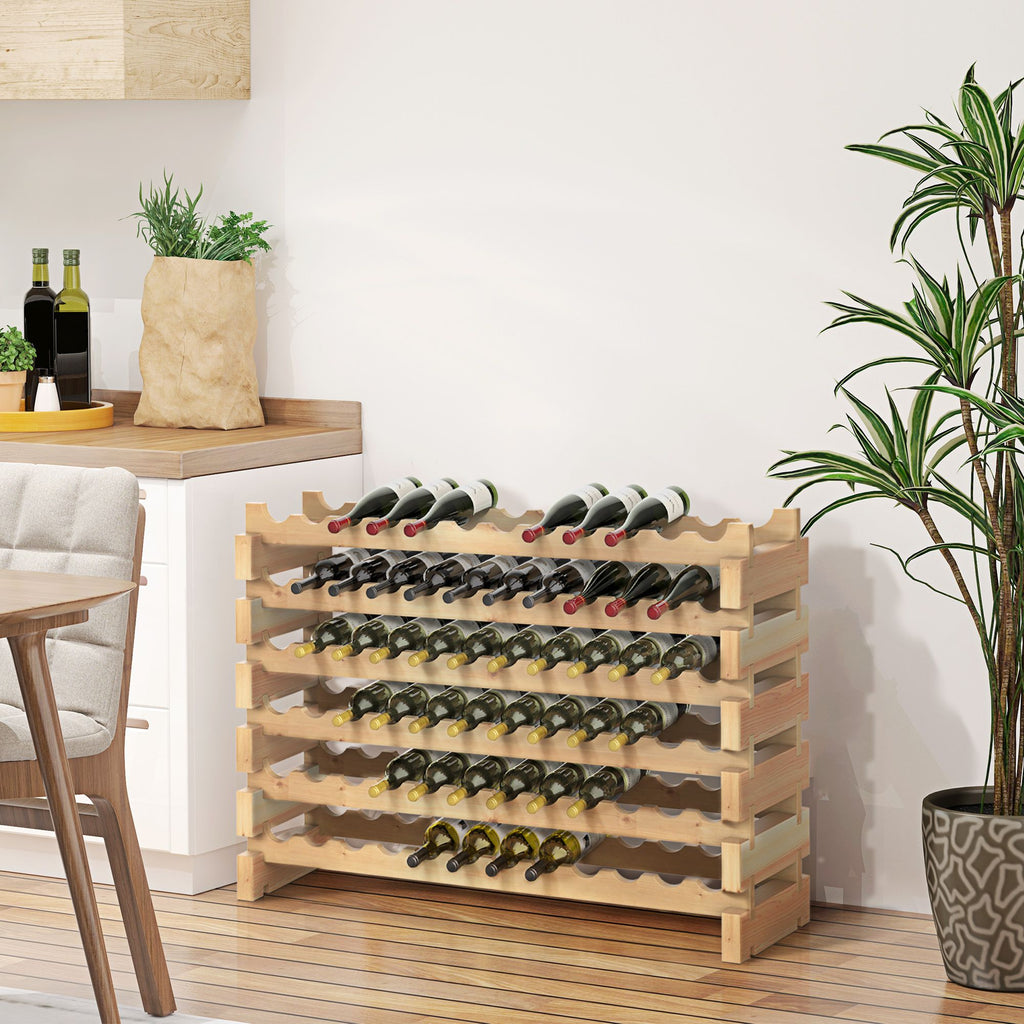 72-Bottle Pine Wood Wine Rack – product view 2 of 11